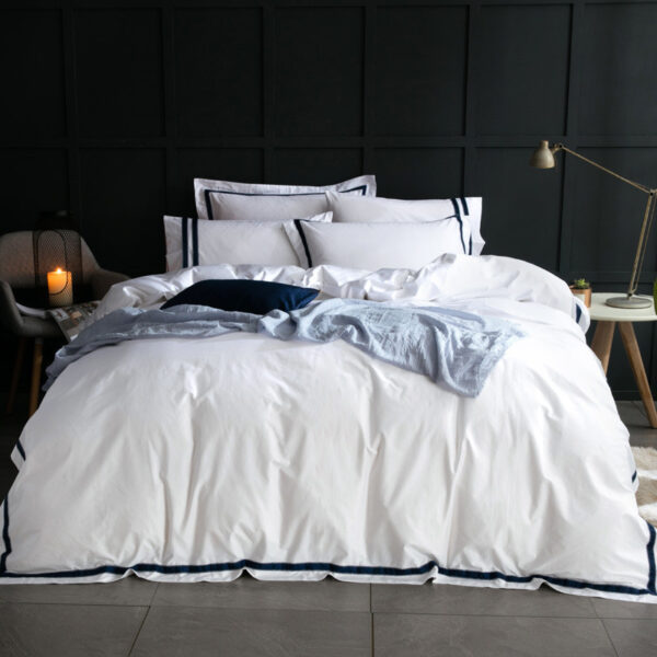 Five-star Hotel Four-piece Set, Satin Sheet Set - Image 4