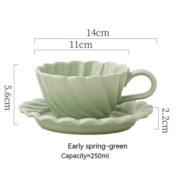 Cream Style Ceramic Cup Restaurant Hotel Household Coffee Set Suit - Image 8