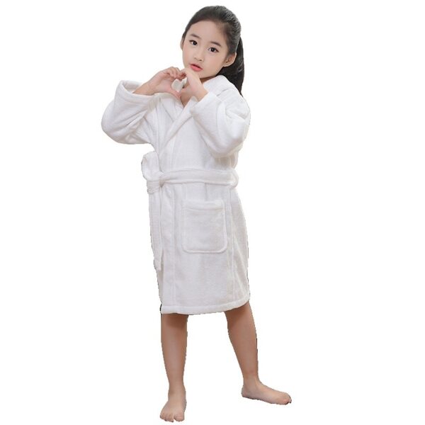 Pure Cotton Hotel Bathrobe Thickening Towel Material Nightgown - Image 4