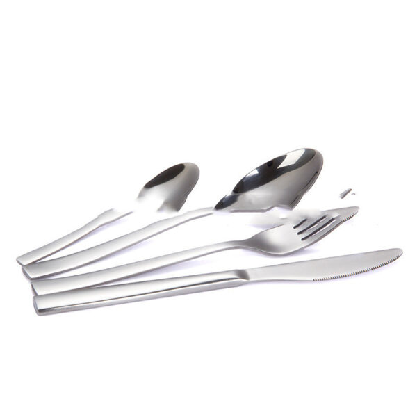 Stainless Steel Western Cutlery Set Golden Cutlery 24 Piece Set - Image 2