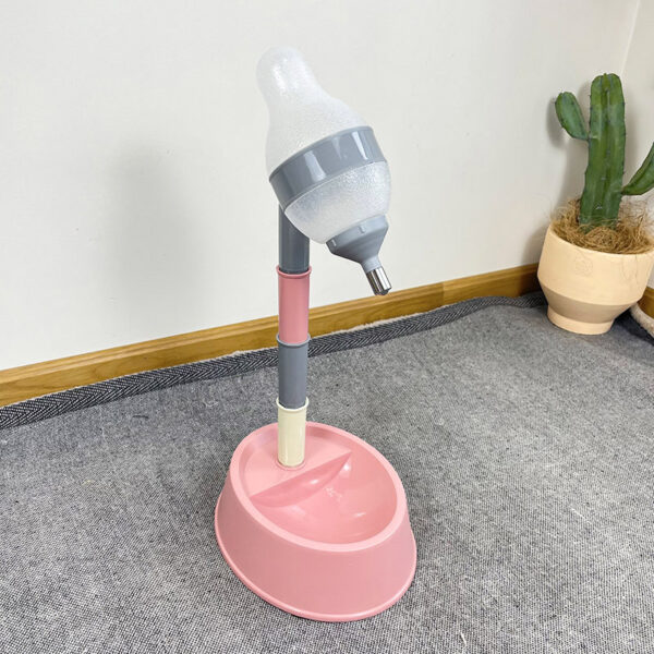 Automatic Pet Water Dispenser Stand Feeder Bowl Adjusting Height Water Bottle Cat Dog Water Drinker Water Fountain Feeding - Image 2