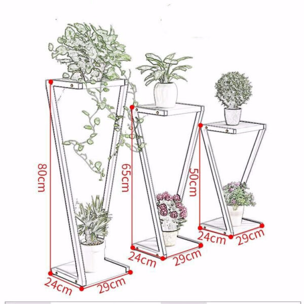 Living Room Home Indoor Multi-layer Z-type Floor Planter - Image 5