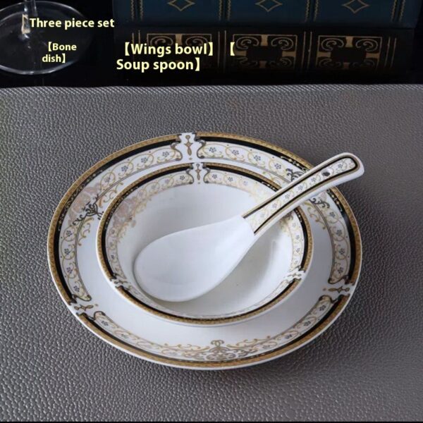Hotel Table Setting Ceramic Dishes Suit - Image 10