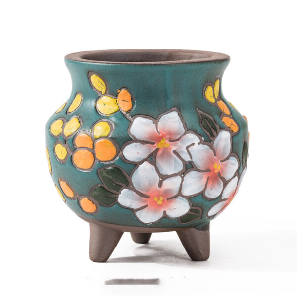 Mini Small Creative Ceramic Indoor Green Plant Potted Plants - Image 4