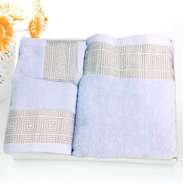 Cotton Three-piece Towel Veneer Cloth Thickened Hotel Bath Towel Embroidery - Image 9