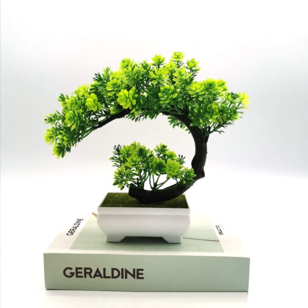 Artificial Plant Potted Moon Camellia Small Tree Bonsai Indoor Furnishings - Image 2