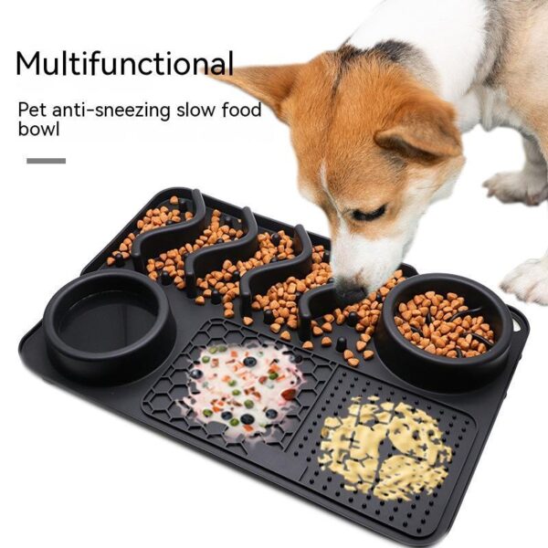 Dog Lick Mat for Anxiety Relief – Non-Slip Silicone Slow Feeder Pad for Dogs & Cats