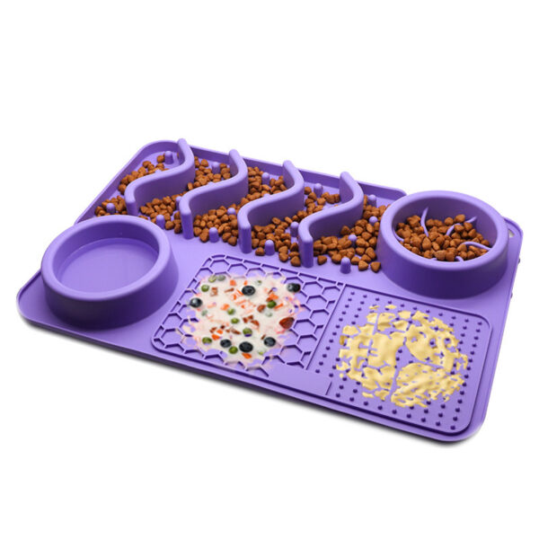 Dog Lick Mat for Anxiety Relief – Non-Slip Silicone Slow Feeder Pad for Dogs & Cats - Image 3