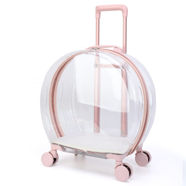 Portable Transparent Trolley Case Cat Bag - Image 5
